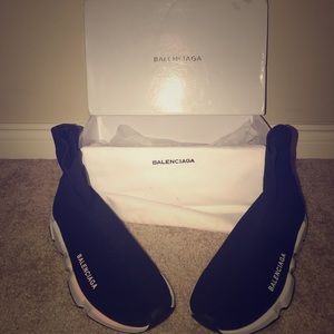 Black and White Balenciaga sneakers
